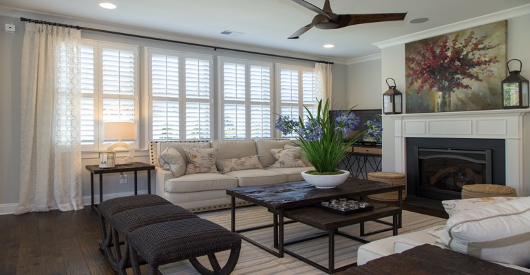 Interior Shutters in Jacksonville Living Room